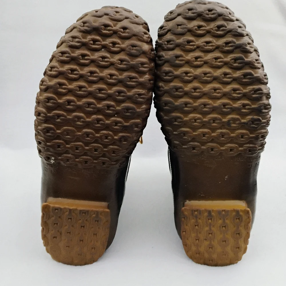 LL Bean Boots - Maine Hunting Shoe, US Men 7 , Brown, Unlined, Vintage